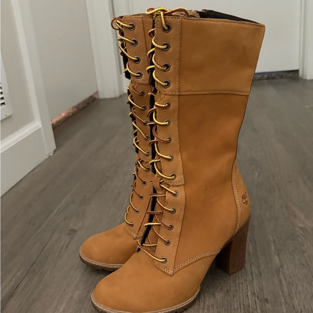 Timberland Tan Heeled Boots
